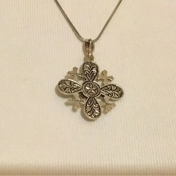 Sterling Silver Signed 900 Jerusalem HEAVY - Picture 2 of 6